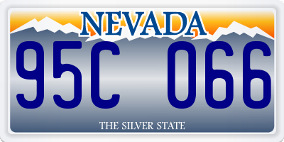 NV license plate 95C066