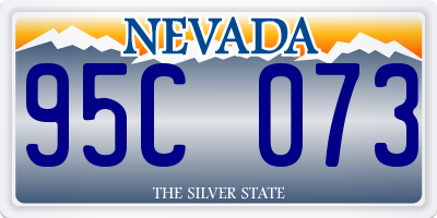 NV license plate 95C073