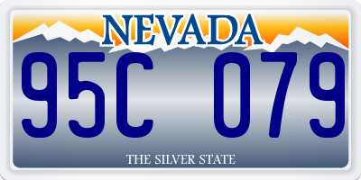 NV license plate 95C079