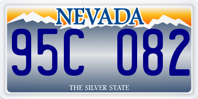 NV license plate 95C082