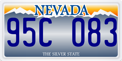 NV license plate 95C083