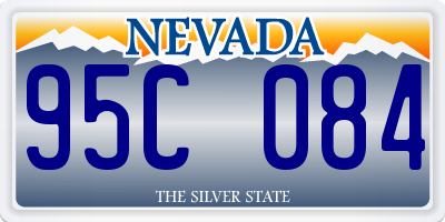 NV license plate 95C084