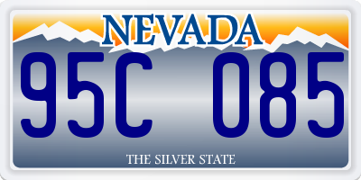 NV license plate 95C085