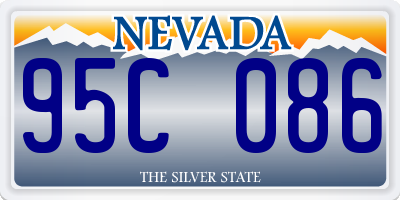 NV license plate 95C086