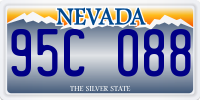 NV license plate 95C088