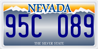 NV license plate 95C089