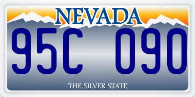 NV license plate 95C090