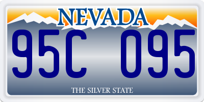 NV license plate 95C095