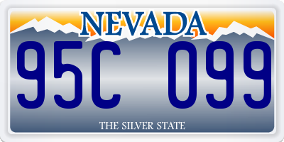 NV license plate 95C099