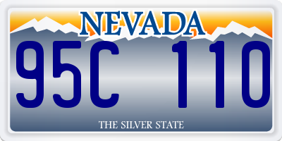 NV license plate 95C110