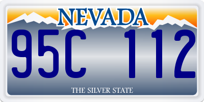 NV license plate 95C112