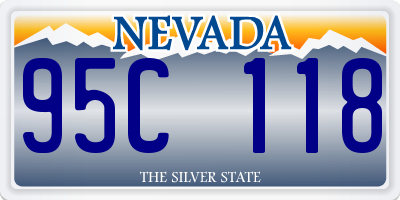 NV license plate 95C118