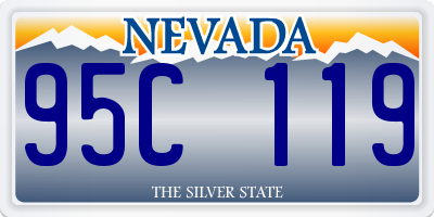 NV license plate 95C119