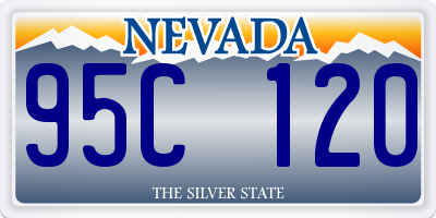 NV license plate 95C120