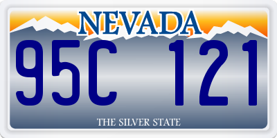 NV license plate 95C121