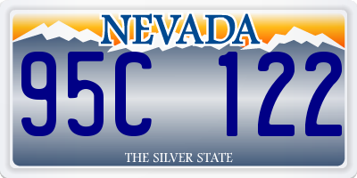 NV license plate 95C122