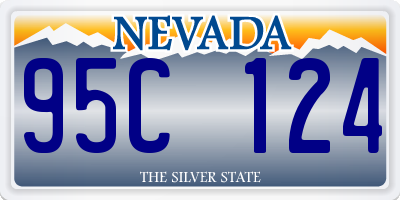 NV license plate 95C124