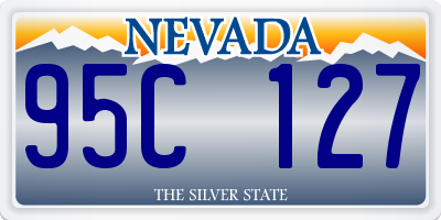 NV license plate 95C127