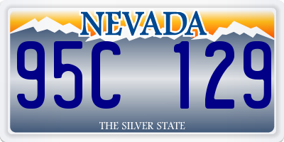 NV license plate 95C129