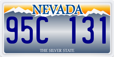 NV license plate 95C131
