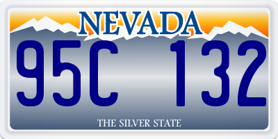 NV license plate 95C132