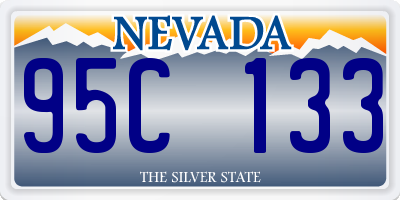 NV license plate 95C133