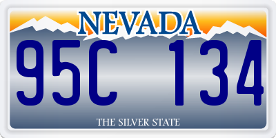 NV license plate 95C134