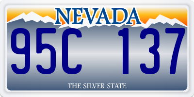NV license plate 95C137