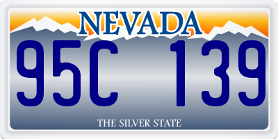 NV license plate 95C139