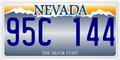 NV license plate 95C144