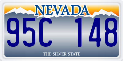 NV license plate 95C148