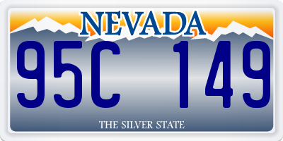 NV license plate 95C149