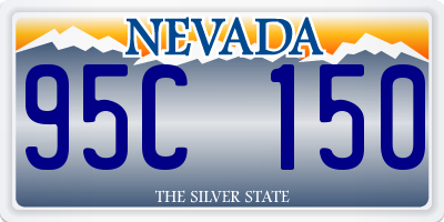 NV license plate 95C150