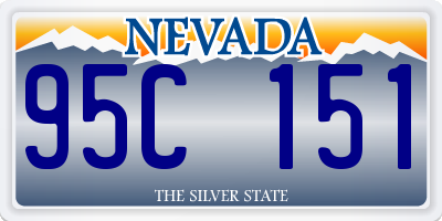 NV license plate 95C151