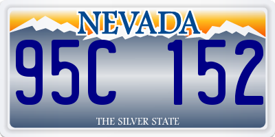 NV license plate 95C152