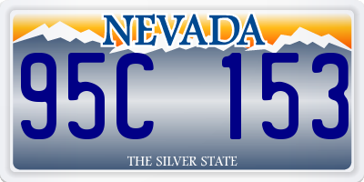 NV license plate 95C153