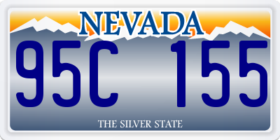 NV license plate 95C155