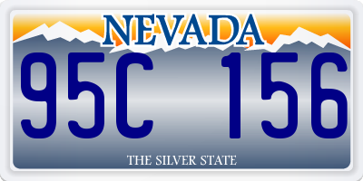 NV license plate 95C156