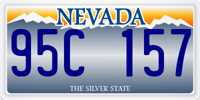 NV license plate 95C157