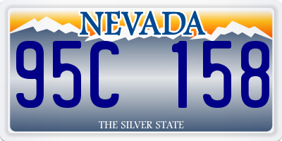 NV license plate 95C158