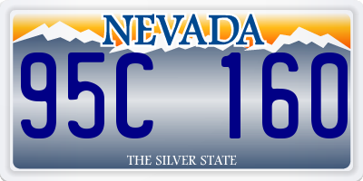 NV license plate 95C160