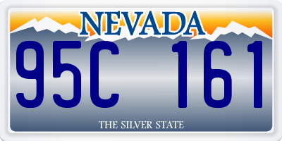 NV license plate 95C161