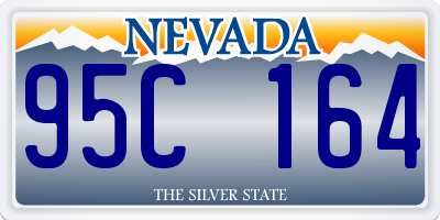 NV license plate 95C164