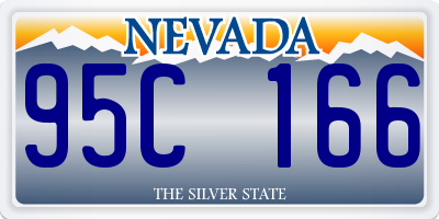 NV license plate 95C166