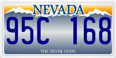 NV license plate 95C168