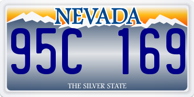 NV license plate 95C169