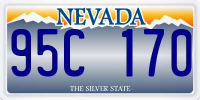 NV license plate 95C170