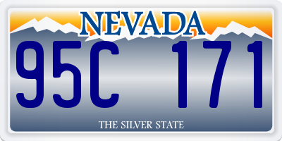 NV license plate 95C171