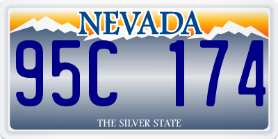 NV license plate 95C174