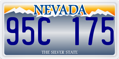 NV license plate 95C175